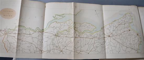Pennant, Thomas - A Journey from London to the Isle of Wight, with 47 plates and 2 folding maps hand-coloured